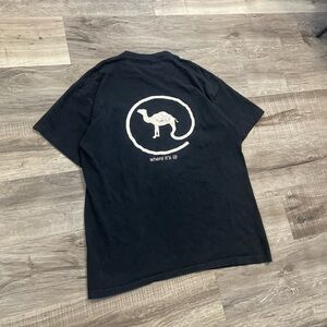 Black single stitch vintage Camel cigarettes shirt